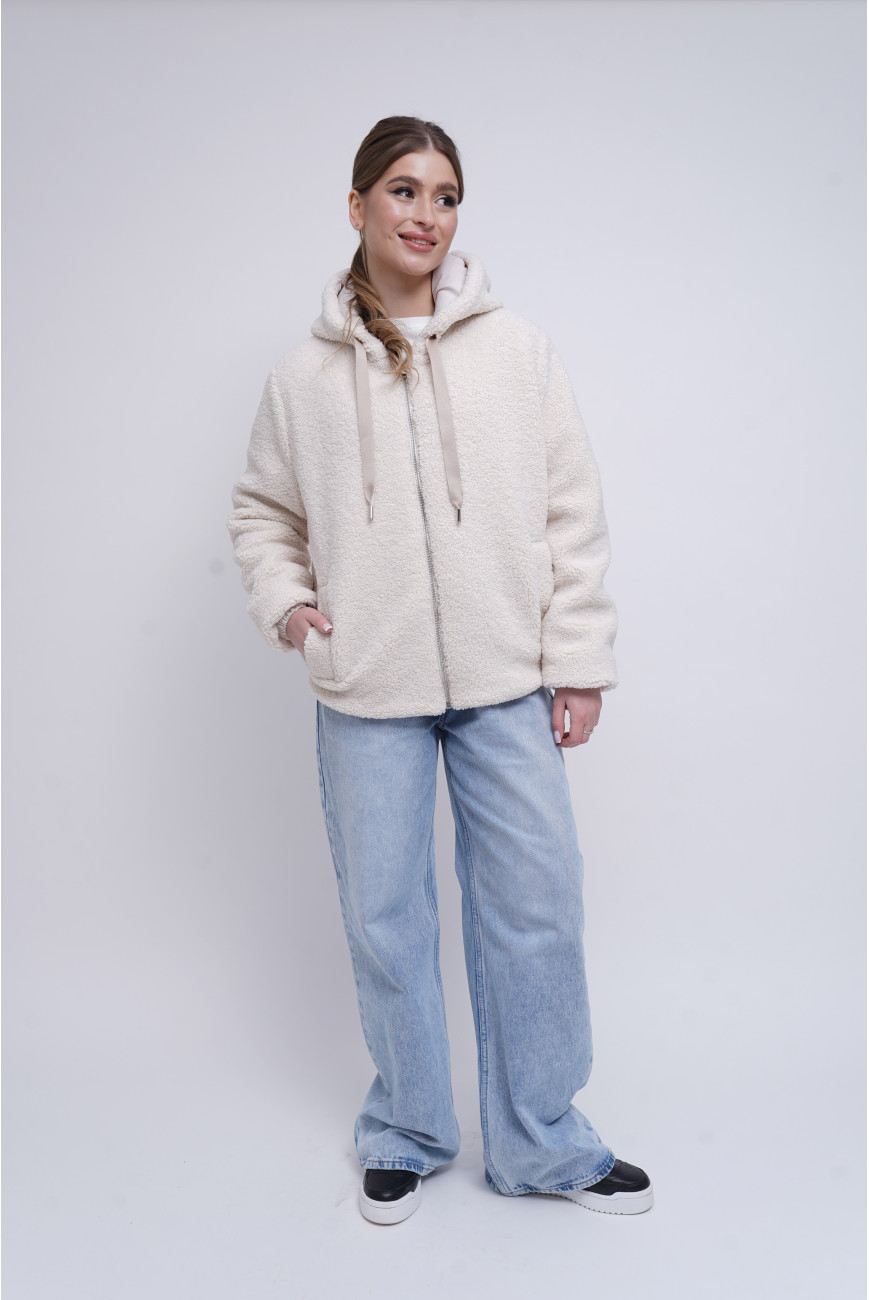 Екошуба двостороння M-272 milk