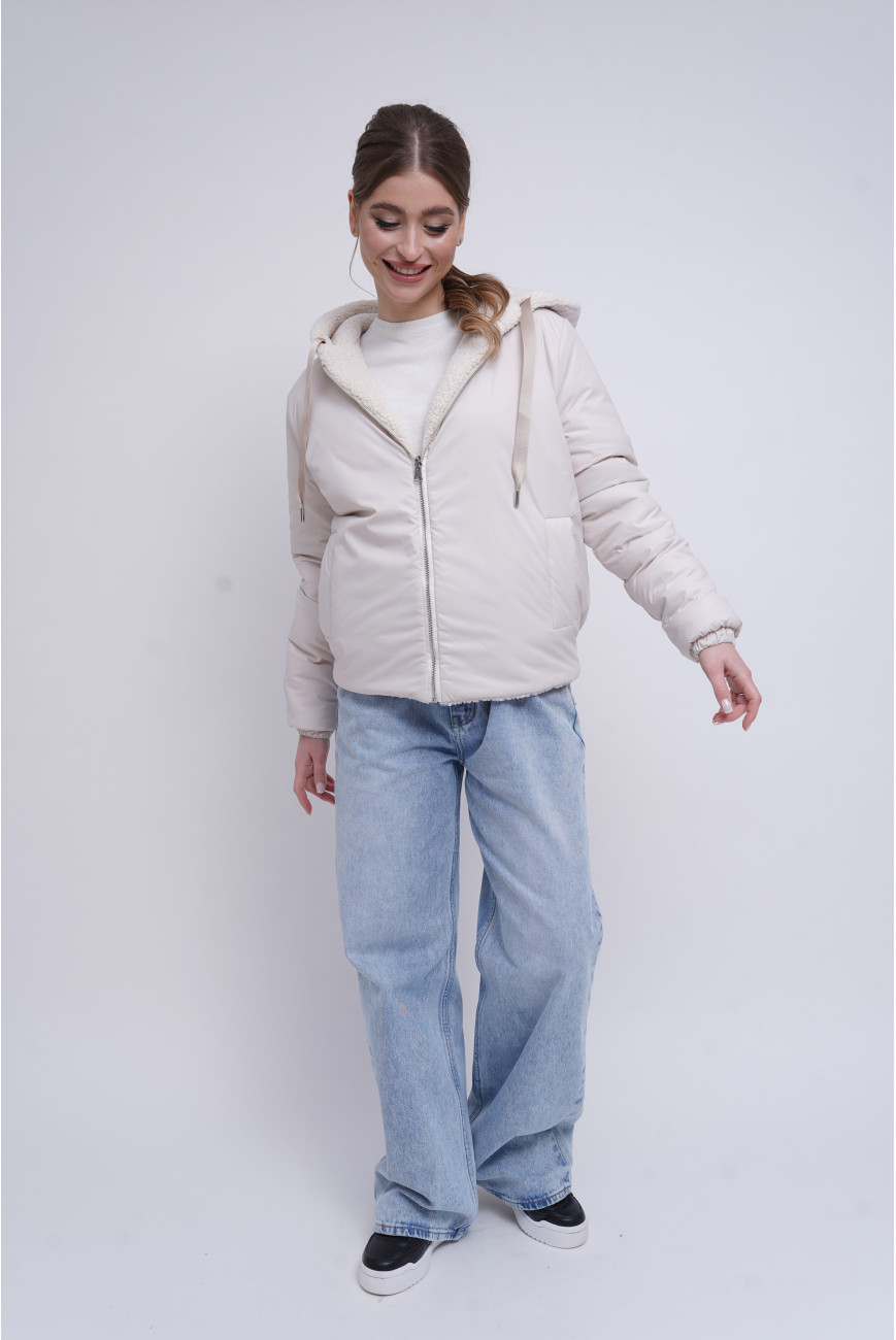 Екошуба двостороння M-272 milk